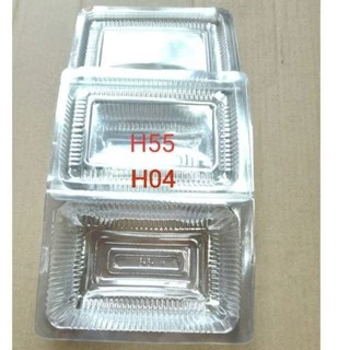 10 Hộp nhựa đựng bánh H04 H55