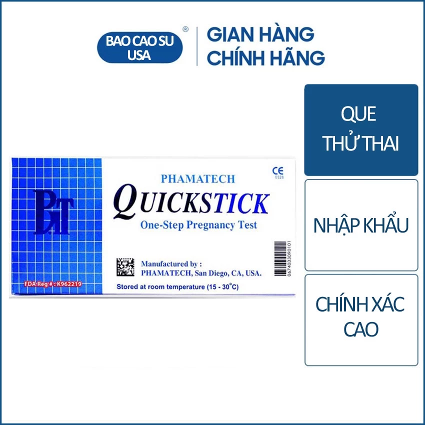 [CHÍNH HÃNG] Que thử thai QICKSTICK hàng nhập khẩu