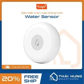 Cảm biến nước Tuya Zigbee dùng pin - kết hợp ngữ cảnh, van điện thông minh, báo qua app.