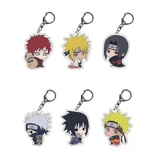 Naruto Nhìn Lại Móc Chìa Khóa Nhật Bản Hoạt Hình Lưu Niệm Móc Khóa Túi Acrylic Mặt Dây Chuyền Móc Khóa