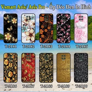 Ốp lưng Vsmart Aris/ Aris Pro dẻo đen in hình Họa Tiết Hoa Đẹp