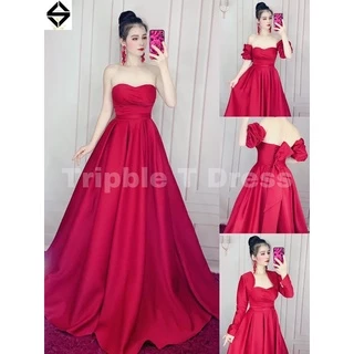 Đâm maxi mặc dâu cưới dự tiệc được 3 - 4 kiểu TRIPBLE T DRESS - size S/M/L - MS171Y