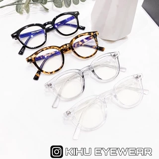 Gọng kính nhựa Day mắt tròn nhiều màu - Kính mắt chống ánh sáng xanh Kihu Eyewear