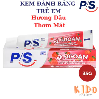 Kem Đánh Răng Cho Bé Trên 2 Tuổi P/S Bé Ngoan Hương Dâu Thơm Mát 35g | KĐR trẻ em PS