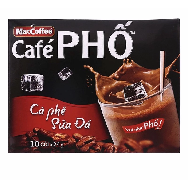 Cà phê Phố sữa đá gói 240g (hộp 10 gói)