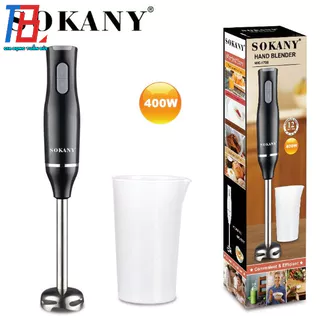 Máy xay sinh tố cầm tay Sokany WK-1708 (kèm ly) công suất 400W đa năng dễ sử dụng, xay cháo ăn dặm cho bé