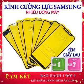 Kính cường lực Samsung các dòng A02, A02S,M21, M31, A51, A31, A32 A21s, A01, A11, A20s,A50, A71, A72,A80, A90 Full màn