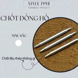 Bộ Chốt Dây Đồng Hồ Đeo Tay 2 Cái Nhiều Size 14mm, 16mm, 18mm, 20mm, 22mm, 24mm Bằng Thép Không Gỉ Cao Cấp, Giá Rẻ