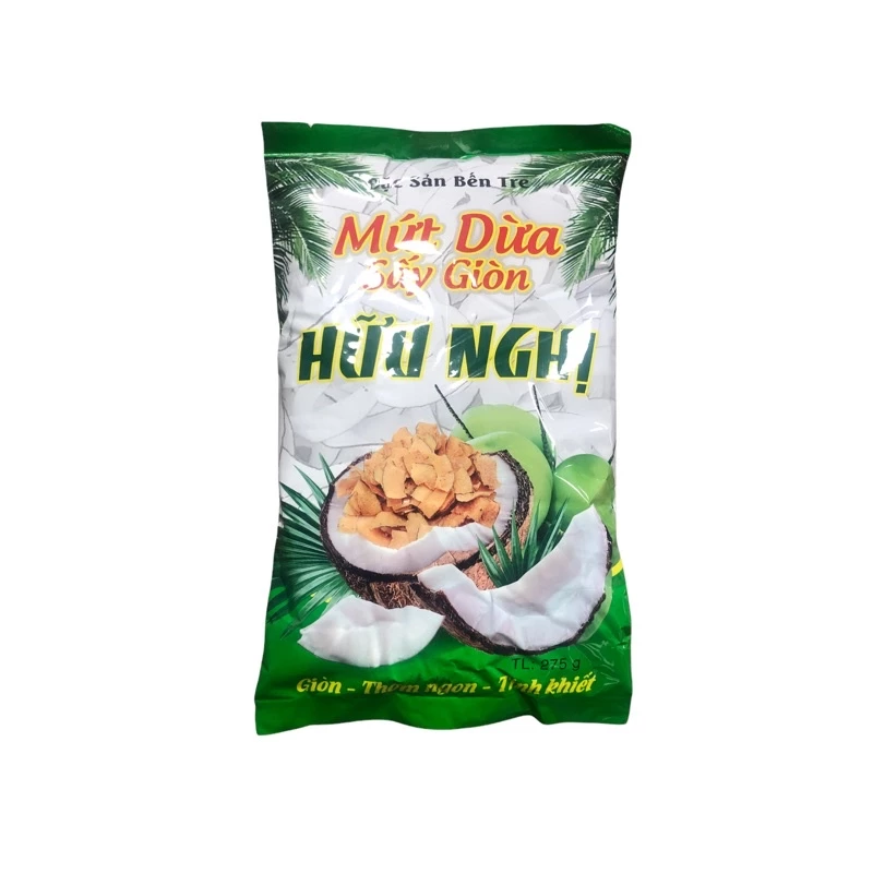 Mứt Dừa Sấy Giòn Hữu Nghị (Dừa khô ăn chè)