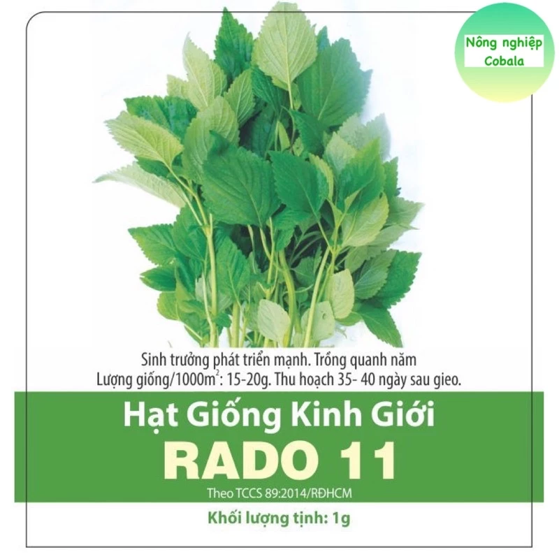 Hạt Giống Rau Kinh Giới Cao Sản 1gr