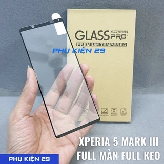 [Sony Xperia 5 Mark 3/ 5 Mark III/ Xperia 5 3] Dán kính cường lực FULL màn FULL keo 5D Glass Pro+ 9H