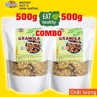 Ngũ cốc giảm cân Granola không đường, Ngũ cốc dinh dưỡng không phẩm màu nhân tạo - Đồ ăn vặt Healthy BeeNut