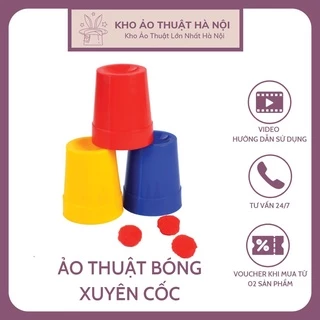 Ảo Thuật Bóng Xuyên Cốc, Cup And Balls Magic, Đạo Cụ Biểu Diễn Đường Phố, Đồ Chơi Sáng Tạo, Kỹ Năng,Vui NhộnCho Bé