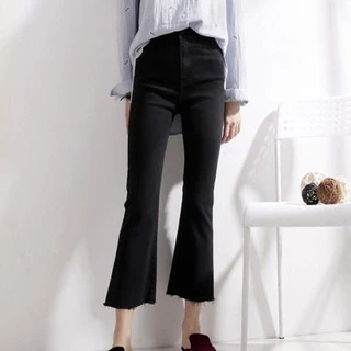 Quần Jeans Đen Ống Loe MS: 46