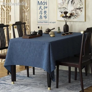 ✕ [GIÁ SỐC]lbo2wabi5fPhong cách Trung Quốc mới vải lanh màu xanh đen xám be Phong Zen bàn trà nghệ thuật cà phê ​​khăn t