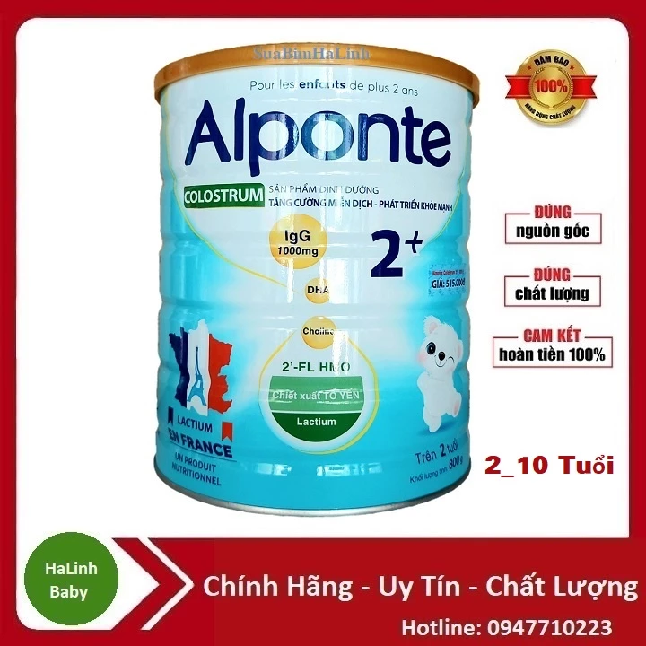 Sữa Non Alponte Colostrum 2+ 800g [Date 2025]