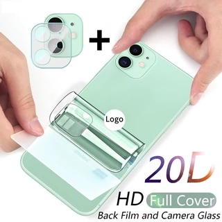 Kính Cường Lực 20D Bảo Vệ camera Cho iPhone 11 12 13 Pro Max Mini XR XS X 7 8 Plus