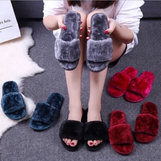 Dép Bông Đi Trong Nhà Mùa Đông🍒FREESHIP🍒Dép Lông Nữ Đi Trong Nhà, Ấm Áp Sang Chảnh Đế Mềm Chống Trơn Trượt.