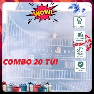 COMBO 20 TÚI CÚC ĐỰNG TÀI LIỆU CLEAR BAG