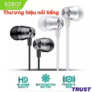 Tai Nghe Có Dây -Jack cắm 3.5mm - Âm Thanh Sắc Nét- ROBOT RE101S