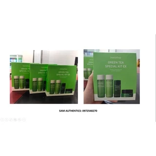 Bộ Kit Phục Hồi Da Dầu Mụn Trà Xanh Innisfree Green Tea Special Kit EX