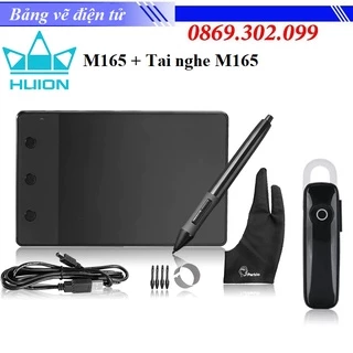 [ Chính hãng ] Combo Bảng vẽ điện tử HUION H430 bản nâng cấp của H420 + Tai Nghe Bluetooth M165 Nhét Tai không dây
