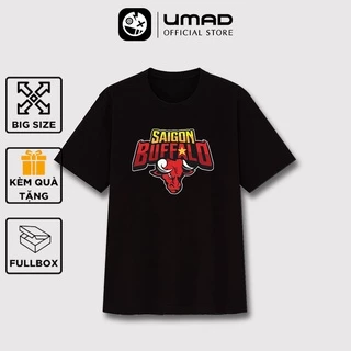 Áo thun nam UMAD bigsize 100kg (3XL, 4XL) cổ tròn tay ngắn phản quang Game LOL Saigon Buffalo team game thủ esport gamer