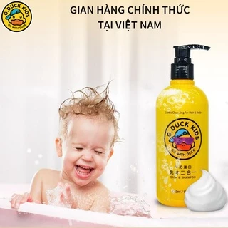 Sữa Tắm Gội Toàn Thân Cao Cấp An Toàn Cho Trẻ Em Trẻ Sơ Sinh Trẻ Nhỏ Bằng Protein Sữa Protein Lúa Mì G.Duck 360ML