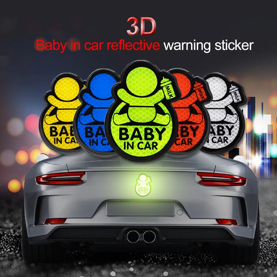 Tem BABY IN CAR Phản Quang Dán Xe Ô Tô Dễ Thương