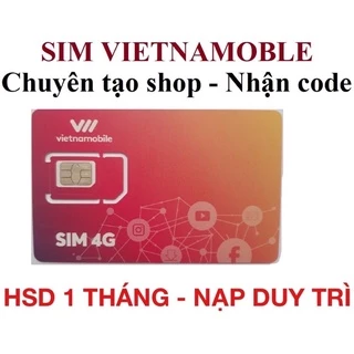 Sim Vietnamobile Tạo Tài Khoản - Nhận Cuộc Gọi - Nhận OTP