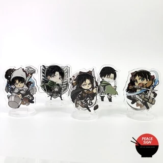 Mô hình mini ATTACK ON TITAN Standee Đại chiến Titan anime chibi mica trưng bày