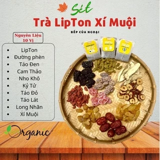 Set Trà LipTon Xí Muội Thảo Mộc giải nhiệt mùa hè