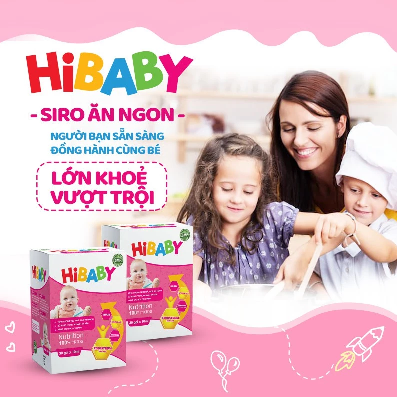 [HÀNG CHÍNH HÃNG] Siro ăn ngon Hibaby - HIBABY – Chấm dứt tình trạng trẻ biếng ăn