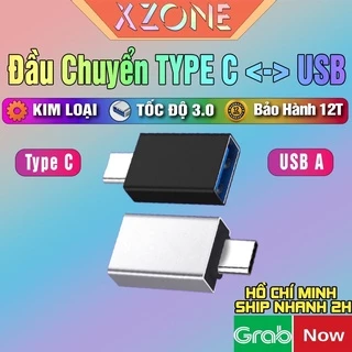 Đầu chuyển OTG Type C sang USB 3.0 cho laptop,macbook, android.