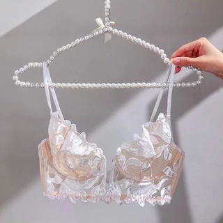 Áo bra ren có gọng không đệm họa tiết hoa thêu nổi sexy và cá tính - THAOCHERRY BR03