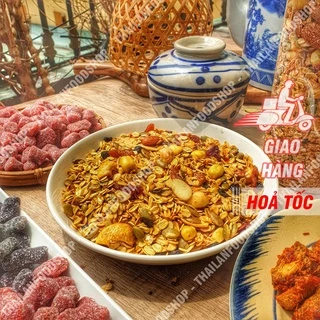 Granola Siêu Hạt Sấy Mật Ong - Ăn Kiêng Giảm Cân - Siêu Ngon - Lon 500Gram