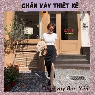 Chân váy bút chì dài xẻ tà trước sexy ( sẵn size) - M83