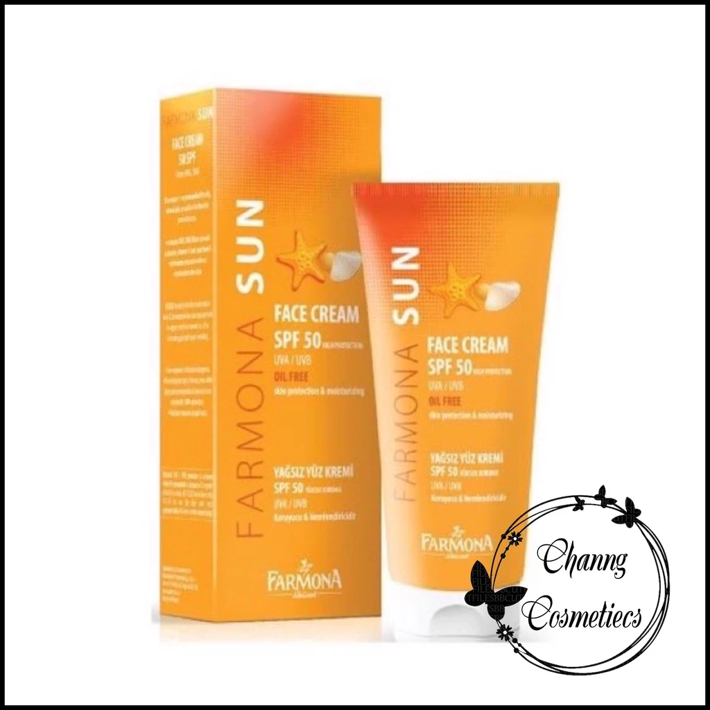 Kem chống nắng FARMONA SUN FACE CREAM SPF 50 OIL FREE 50ml chuyên dành cho da dầu mụn