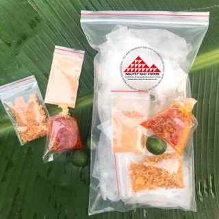 Combo 20 bịch bánh tráng phơi sương muối nhuyễn lá chuối