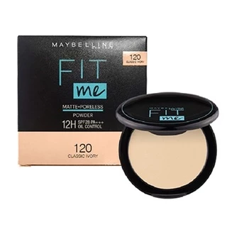 Phấn phủ kiềm dầu 12h Maybelline Fit Me Matte Poreless Powder 120 6g