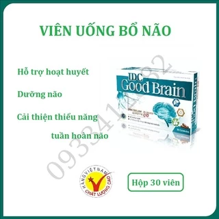 Bổ não IDC Good Brain hộp 30 viên giúp hoạt huyết, dưỡng não, tăng cường tuần hoàn não