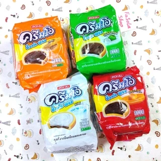 Bánh quy CREAM-O Thái Lan Choco Plus JACK&JILL 13g x 24 gói = 312g biscuit thailand kem sô cô la giòn kẹo đỏ xanh dừa