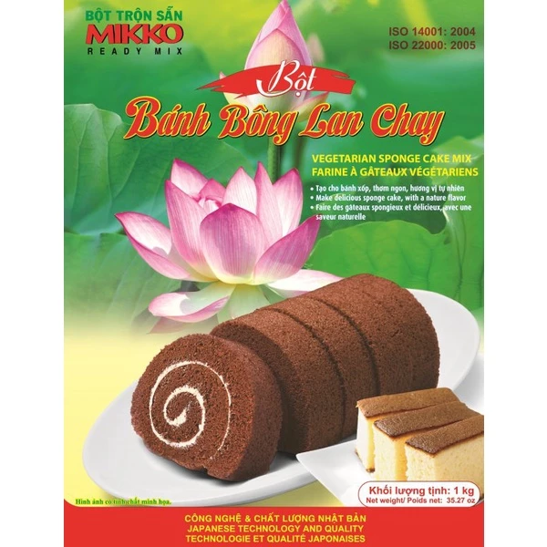 Bột bánh bông lan chay Mikko Hương Xưa 1kg