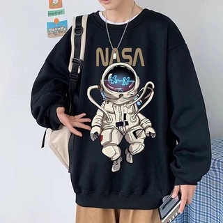 Áo sweater nam nữ unisex form rộng khoác đôi len nỉ ngoại local brand đẹp cặp đôi ulzzang hàn NASA