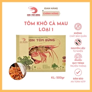 Tôm khô Cà Mau - Loại 1 -  Hộp 500gr