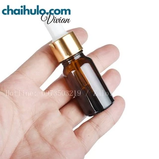 5ml - Chai lọ đựng tinh dầu, serum, mỹ phẩm - Lọ thủy tinh nâu bền đẹp