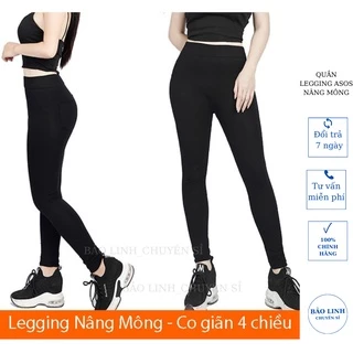 Quần legging nâng mông lưng cao thời trang nữ dài kèm túi zip chất liệu cotton