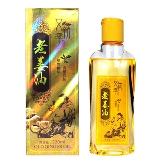 Tinh dầu gừng 220 ml .Dầu gừng massage dùng cho spa, cốc xông ngải, đai xông