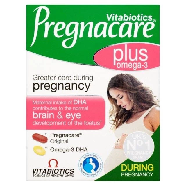 Viên uống bổ sung DHA PREGNACARE PLUS - Nội địa Anh