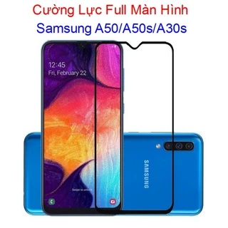 (F25) Miếng Dán Cường Lực Samsung A50 / A50s / A30s Full Màn Hình
